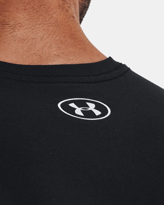 Men's UA Vortex Logo Short Sleeve, Black, pdpMainDesktop image number 3